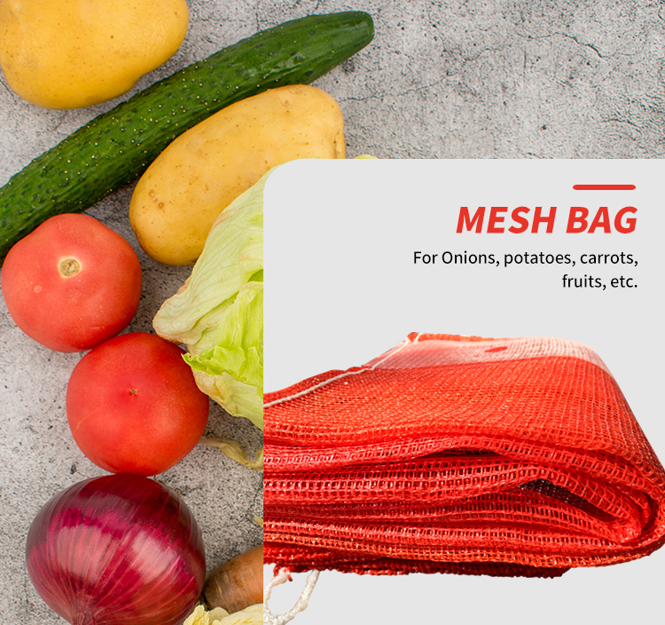 China China Manufacturer pe pp red mesh bags for onions potatoes factory  and suppliers